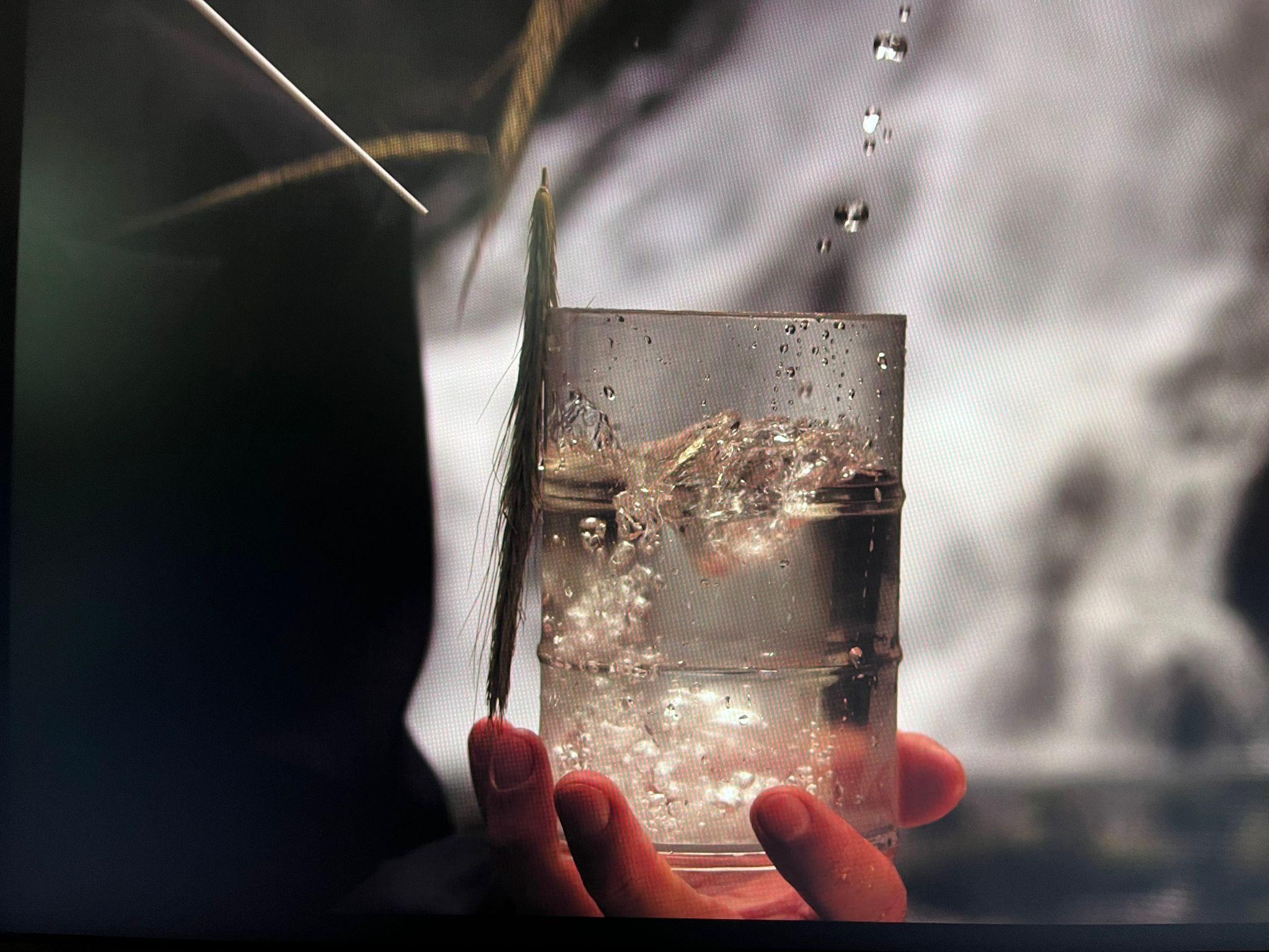 Foto von 3D gedruckter transparenter Vodkaflasche