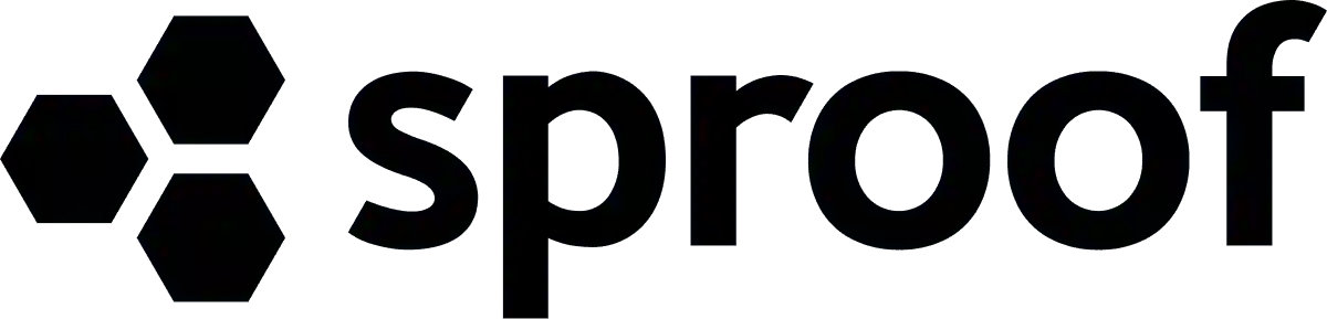 Sproof logo.